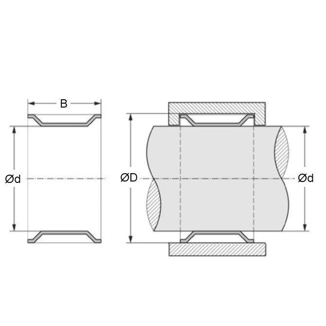 1127094 | TR-222-242-064-S3 --- Tolerance Retaining Rings - 22.225 to 22.174 24.206 to 24.130 6.35 mm - Stainless Steel 301 Similar to A2, 302, 304, 18-8 Ring