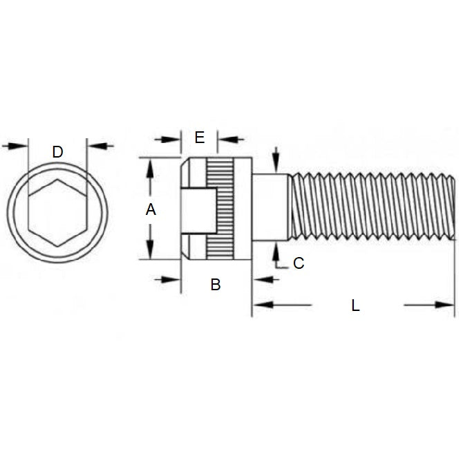 1124204 | SC200M-095-C-SK-BO --- Socket Cap Screws - M20 - 20x2.5mm - 95 mm - Black Oxide Carbon Steel 12.9