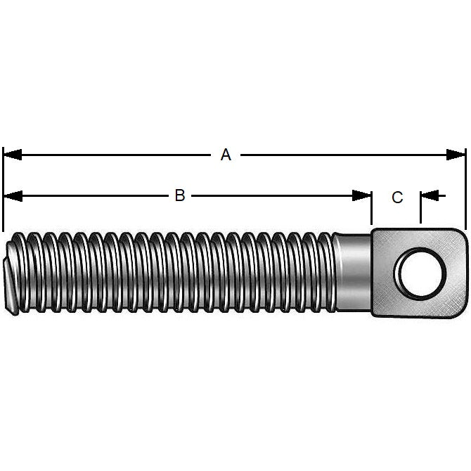 1049985 | SPANC-035C-016 --- Steel Spring Anchors - 6-32 UNC - 3.5mm - 15.875x10.16 mm - Steel Anchor