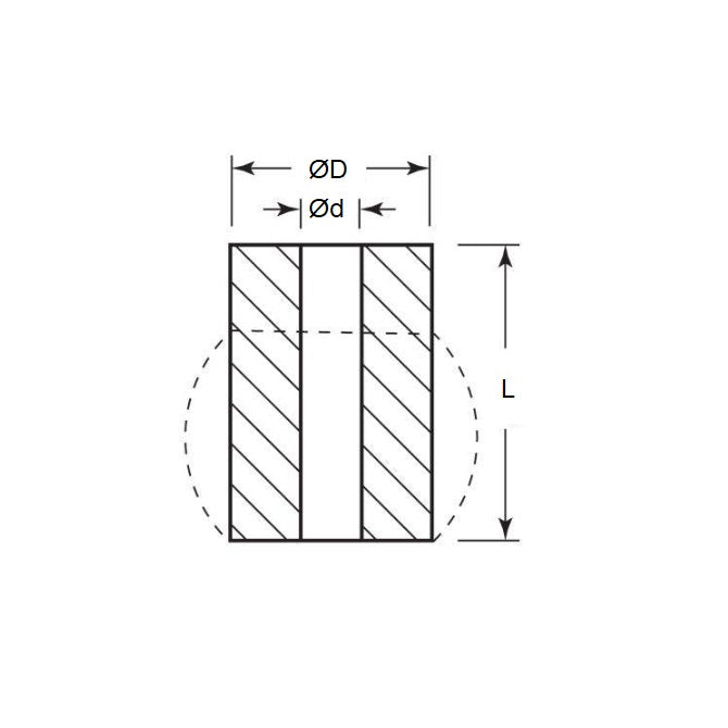 1149475 | CSU-0381-038 --- Bumpers Mounts - 38.1x19.1x38.1 mm Urethane Springs - Polyurethane Spring