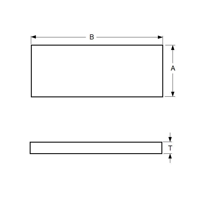 1001452 | PBK-10SSRS --- Stainless Feeler Gauge Stock - 0.254x12.7x304.8 mm - Stainless Steel