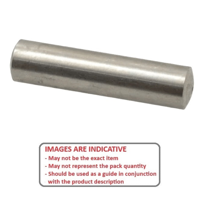 1039447 | DP020-008-C-3 (5 Pcs) --- Dowel Pins - 2x8x8.6 mm Standard - Carbon Steel Unhardened Pin