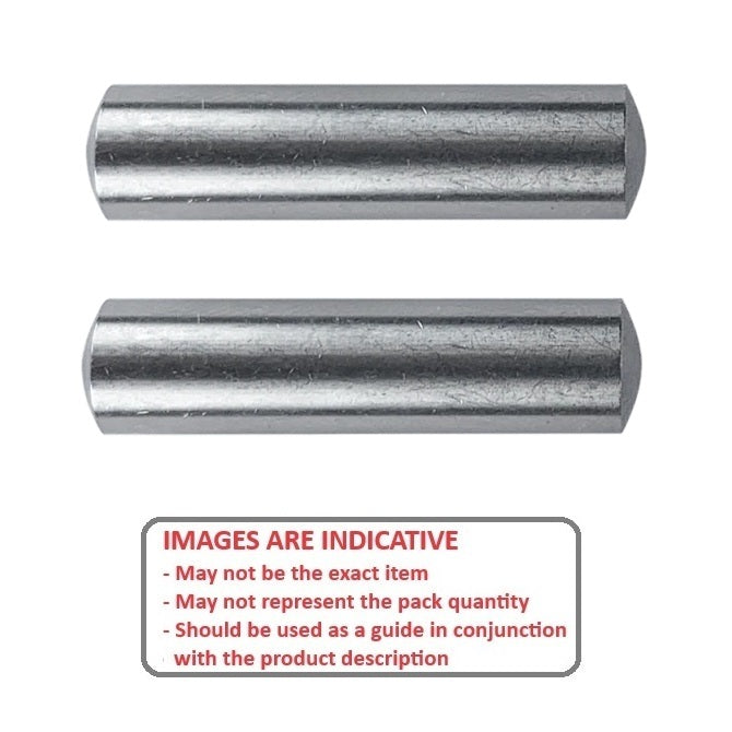 1037363 | DP015-008-303-3 (20 Pcs) --- Dowel Pins - 1.5x8x8.46 mm Standard - Stainless Steel 303/304 Similar to A2, 18-8 HRB80 Pin