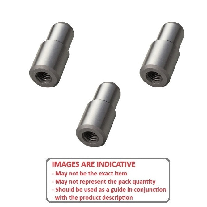 1081748 | DPS080-035-440-1-E --- Dowel Pins - 8x35 Stepped - Stainless Steel AISI 440C Pin
