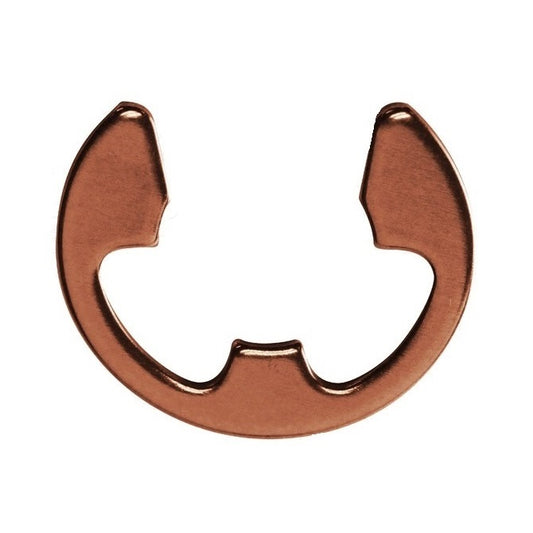 E-Clips Retaining Rings - 6.35x5.33x0.64 mm - Beryllium Copper