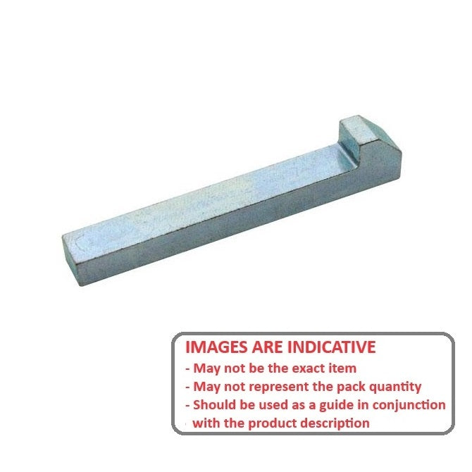 1070343 | GHK0635-0635-076-Z --- Gib Head Keys - 6.35x6.35x76.2 mm - Zinc Plated Steel Key