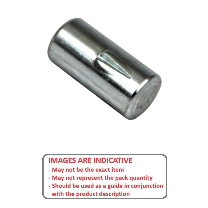1057384 | GP4-0476-1905-Z (6 Pcs) --- Groove Pins - 4.762x19.05x5.03 mm - Zinc Plated Steel Pin