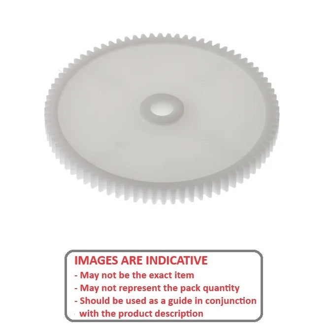 1172645 | G035B-70-M05-050-100-A-N (5 Pcs) --- Spur Gears - 70 tooth - 35x10 mm - Acetal - No Insert
