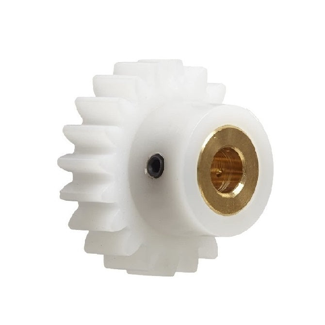 Spur Gears - 12 tooth - 12.7x4.762 mm Hubbed - Acetal - Brass insert Gear