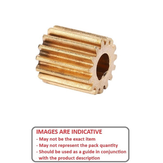 1064748 | G005P-006-V32-048-016-B --- Spur Gears - 6 tooth - 4.78x1.588 mm Hubless - Brass Gear