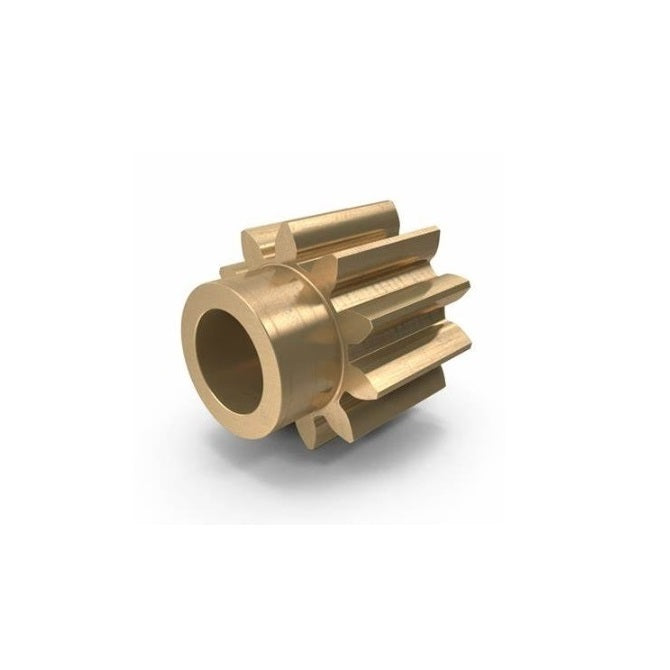 Spur Gears - 15 tooth - 7.5x3 mm Hubbed - Brass Gear