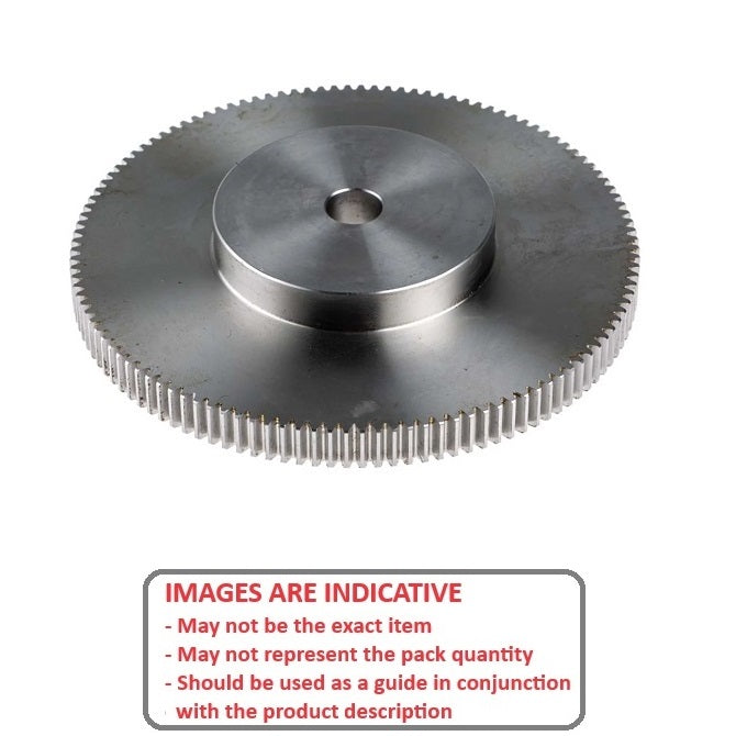 1139245 | G016B-030-D48-032-064-S3 --- Spur Gears - 30 tooth - 15.875x6.35 mm Hubbed - Stainless Steel 303/304 Similar to A2, 18-8 HRB80 Gear