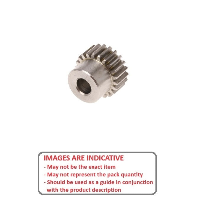 1121962 | G016B-020-D32-032-064-S3 --- Spur Gears - 20 tooth - 15.875x6.35 mm Hubbed - Stainless Steel 303/304 Similar to A2, 18-8 HRB80 Gear
