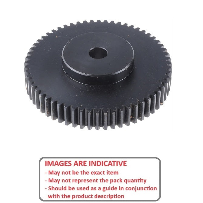 1151636 | G040B-040-M1-060-210F-C --- Spur Gears - 40 tooth - 40x21 mm Hubbed - Carbon Steel S45C Gear