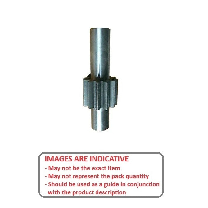 1089448 | G010S-010-M1-120-013P-C --- Spur Gears - 10 tooth - 10x12.66 mm Stem - Carbon Steel S45C Gear