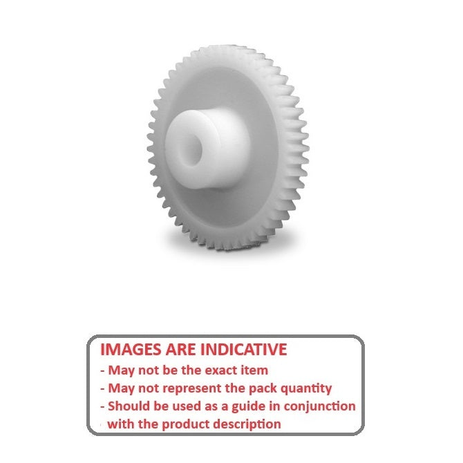 1226139 | WG1R32-040-05HBS0794-ACE --- Worm Gears - Pitch 32DP - 40 tooth - 4 Deg 5 Min with 14.5 Deg Pressure Angle 32DP - Acetal