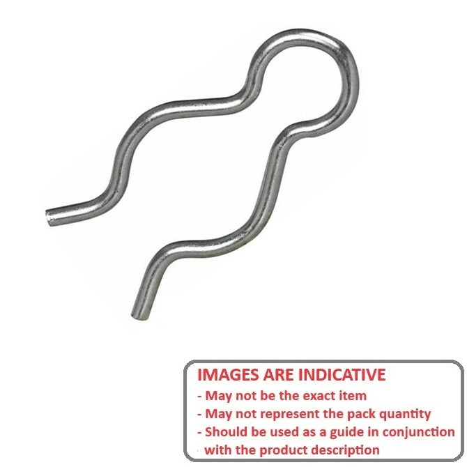 1050823 | HPE-040-08-012-C (5 Pcs) --- Hitch External Pins - 3.97x1.2x0.8 mm - Spring Wire, Oil-Tempered Pin