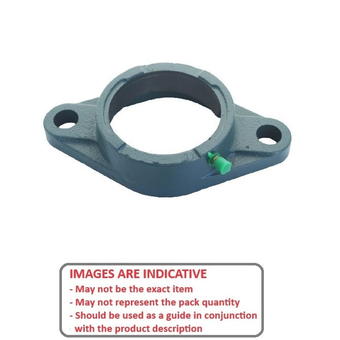 1171485 | FL205 --- Flanged Housings - 68x130x35.7 mm 2 Bolt - Cast Iron Housing