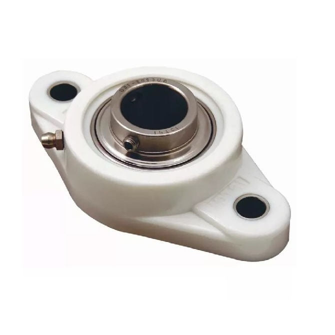 1127538 | IP-244RS --- Flanged 2 Bolt Housing Assembly - 22.225x36.5x130.175 mm Non Aligning - Thermoplastic and Chrome Steel