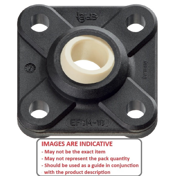 1140716 | F-30-W300 (10 Pcs) --- Bearing Housings - 30x85x26 mm Flanged - W300 Plastic Housing