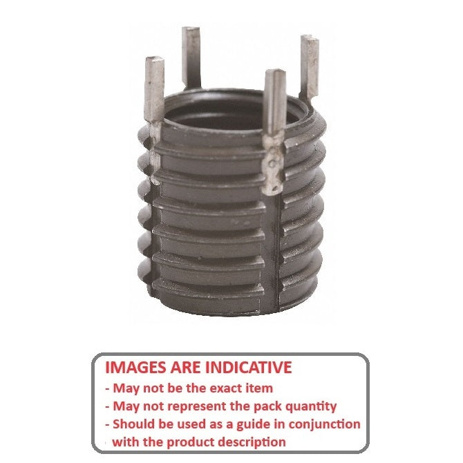1052188 | KLI-040M-080-08 --- Inserts Thread Repair - M4 - 4x0.7mm - M8 x 1.25 8 mm Keylocking - Steel Insert
