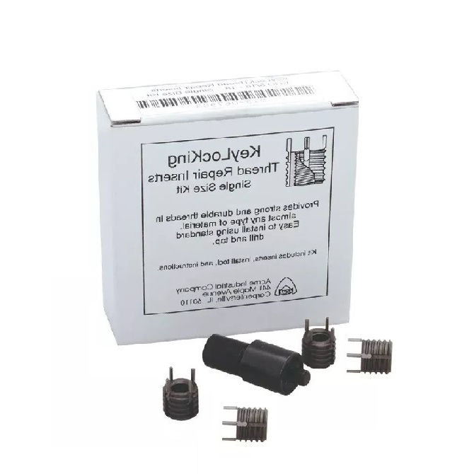 1085525 | KLI-0953-KIT-SS --- Size Kits Thread Repair - 3/8-16 UNC - 9.53mm - 9/16-12 UNC 12.7 mm Keylocking - Stainless Steel Insert