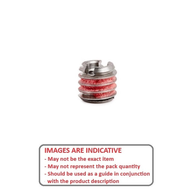 1071110 | EZL-064C-111C-111-S3 --- Inserts Thread Repair - 1/4-20 UNC - 6.35mm - 11.1 mm - 7/16-14 UNC - 11.11mm - EZ-Lok - Stainless Steel 303 PV Similar to A2, 304, 18-8 Insert