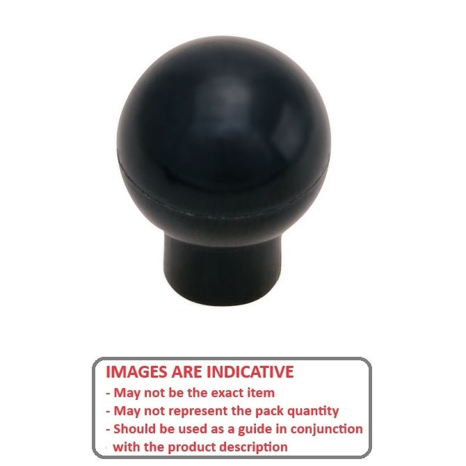 1055093 | KF042-017-TPHS --- Ball Knobs - 8-32 UNC - 4.17mm - 16.89x6.4 mm Female Threaded - Phenolic Knob
