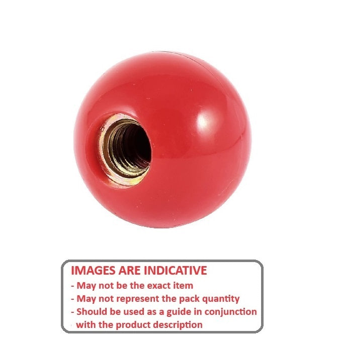 1059297 | KF048F-025-TPH-IN-R --- Ball Knobs - 10-32 UNF - 4.76mm - 25.4 - - Female Threaded - Phenolic Knob