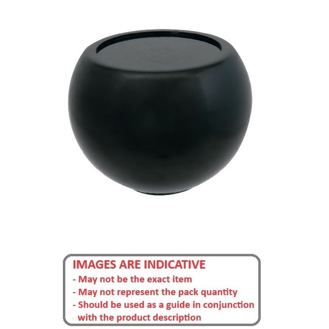 1086716 | KF095C-048-TRT --- Ball Knobs - 3/8-16 UNC - 9.53mm - 47.63x12.7 mm Female Threaded - Plastic Knob