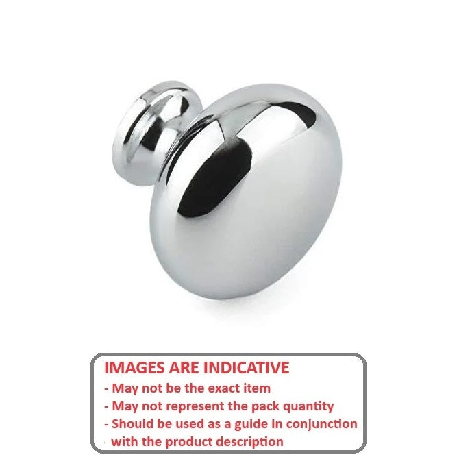 1055247 | KF042C-038-CAB-CH16 (32 Pcs) --- Cabinet Hardware Knobs - 8-32 UNC - 4.17mm - 38.1x25.4 mm - Zinc Diecast Knob