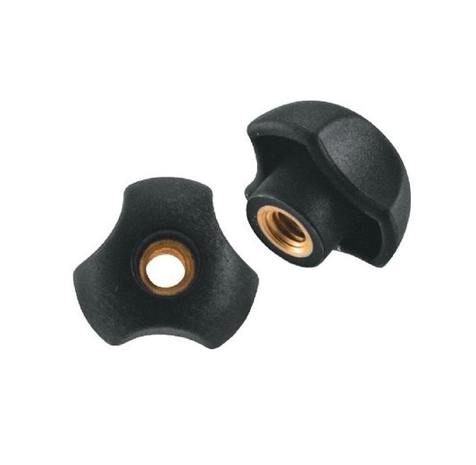Lobe Knobs - 1/4-20 UNC -6.35mm- 32x14 mm - Brass