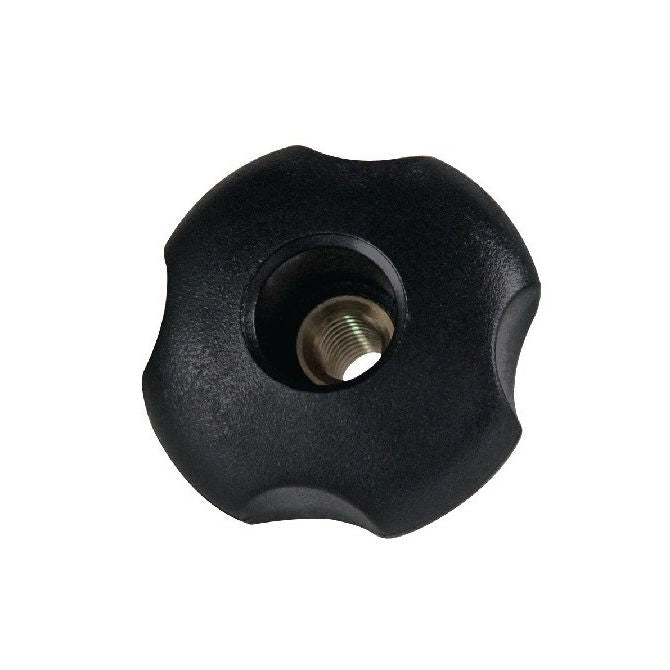 1059275 | KF048F-020-4L-P --- Lobe Knobs - 10-32 UNF - 4.76mm - 20.07x7.1 mm Four Lobe - Brass Knob