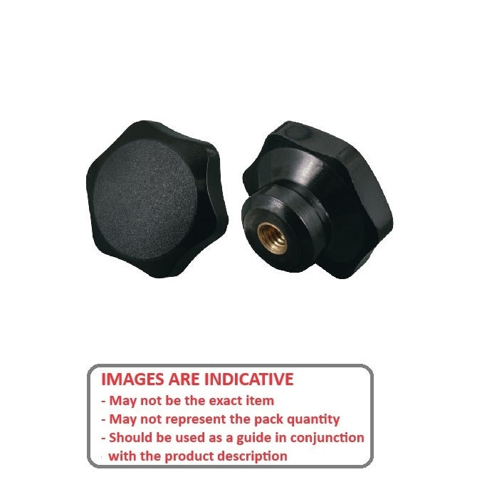 1036193 | KF000-069-6L-ST --- Lobe Knobs - Solid 69.09x24.9 mm Six Lobe - Steel Knob