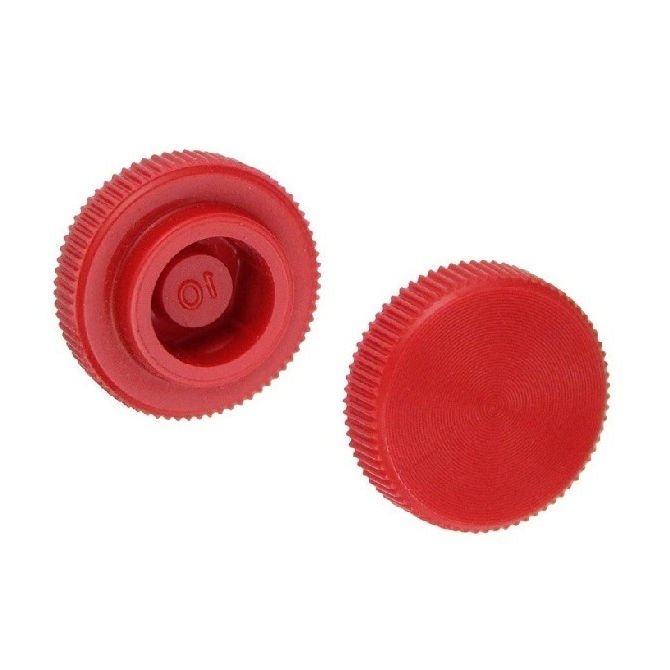 1043462 | KM029-008-KNU-R (10 Pcs) --- Thumb Knobs - 4-40, 4-56 - 2.85mm - - Use Own Screw 7.94x4.4 mm For Cap Screws - Plastic Knob