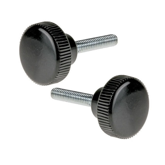 1053077 | KM040M-013-KPC10 --- Knurled Knobs - M4 - 4x0.7mm - 13x10 mm Male - Polypropylene with Steel Shank Knob