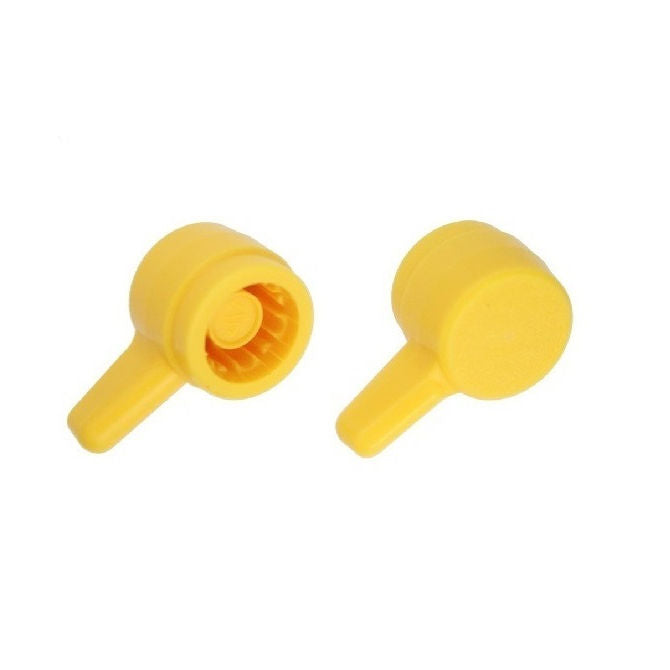 1077977 | KM079-021-L-Y (10 Pcs) --- Thumb Knobs - 5/16 - 7.94mm - - Use Own Screw 21.43x13.5 mm For Cap Screws - Plastic Knob