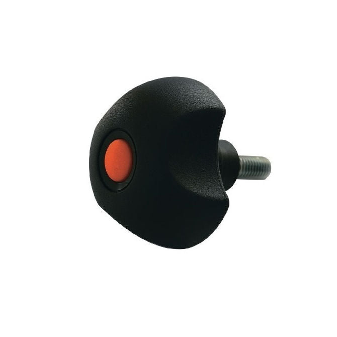 1073078 | KM064C-050-3L-SAF19 --- Lobe Knobs - 1/4-20 UNC - 6.35mm - 50.04x19.1 mm Three Lobe - Plastic with Insert Knob