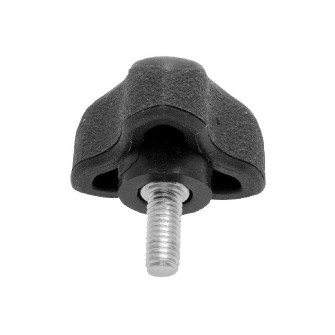 1072560 | KM064C-030-3LL-SFT --- Lobe Knobs - 1/4-20 UNC - 6.35mm - 29.97x25.4 mm Three Lobe - Zinc Plated Steel Knob