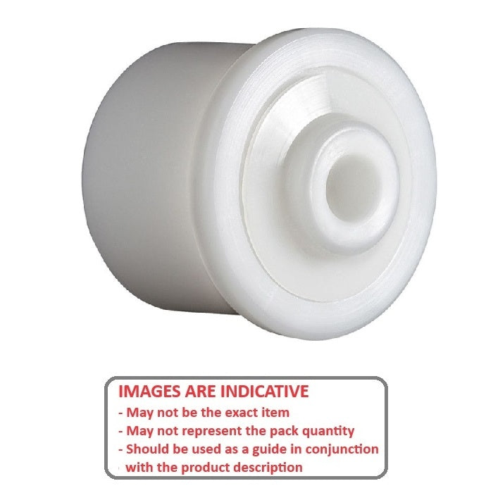 1223768 | KMS-1517 --- Special Applications Bearings - Application Flanged Conveyor Bearing 6.35 x 26.16 x 18mm Depth - 0.25 x 1.03 x 0.72 Inches - Acetal Bearing