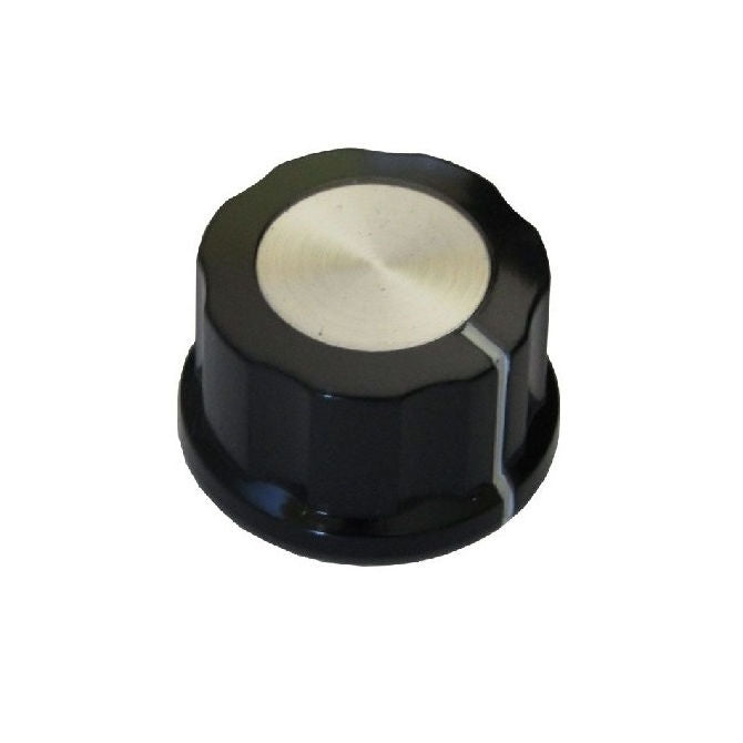 1145656 | KPT-35-SK (6 Pcs) --- Pointer Knobs - Diameter Tapered 28 mm with Skirt 35mm 18 mm - 6.35mm Diameter with Grub Screw 12mm Deep Skirted Standard - Plastic Knob