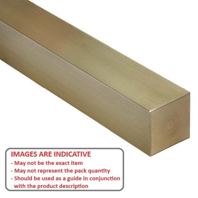 1076119 | 4R-0079-0300-BR --- Square Keysteel Lengths - 7.938x7.938x300 mm - Brass
