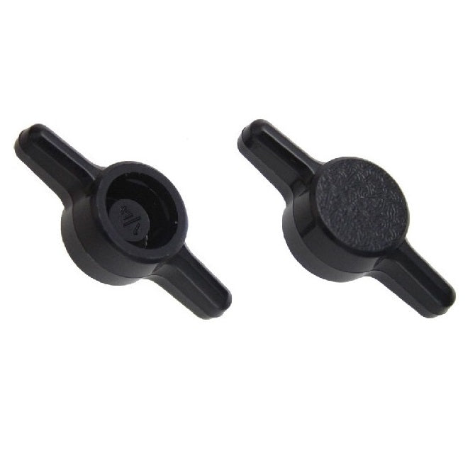 Thumb Knobs - M6 - 6.00mm - - Use Own Screw 30x7.8 mm For Cap Screws - Plastic