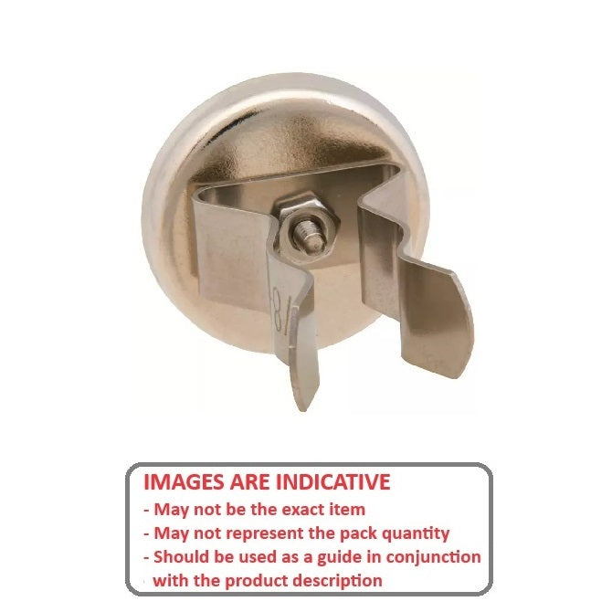 1171070 | MAG-CP-067-64-37-CL --- Cup Assemblies with Clips Magnets - 66.8x63.5 mm - Option 1 - Nickel Plated Magnet