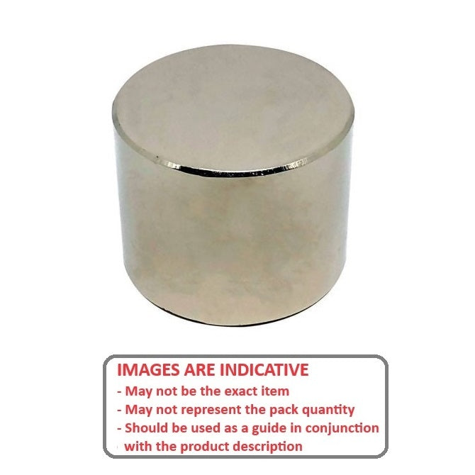 1100327 | MAG-D-13-010-N40 --- Rare Earth Magnets - 12.7x9.52 mm - Neodymium 40 Plated - Neodymium 40 Magnet
