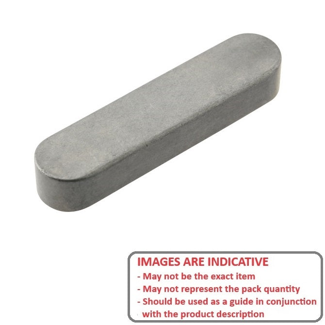1048705 | K-0318-0318-1270A-C --- Machine Keys - 3.18x3.18x12.7 mm - Carbon Steel Key