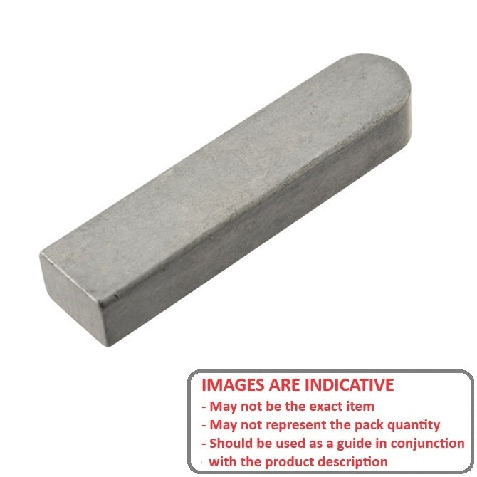 1111284 | K-1588-1588-7620AB-C --- Machine Keys - 15.88x15.88x76.2 mm - Carbon Steel C45 Key
