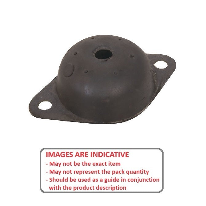 1219127 | MBN2-0885-43-1590 --- Base Neoprene Style 2 Mounts - 884.5 kg - lbs - E 158.75 mm - Neoprene Rubber Mount