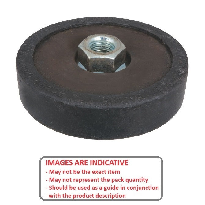 1220365 | MPL-1678-P --- Pivotal Levellers Mounts - 1678.3 Kg - 127x38.1 mm Base Without Stud - Neoprene Rubber Mount