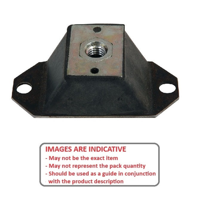 1190903 | MCOM-0118-102 --- Compression Mounts - 117.934 Kg - 101.6x111.125 mm - Neoprene Rubber Mount